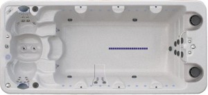 Плавательный СПА бассейн Vita Spa xStream 503x230x138 см чаша Silver Marble, обшивка Mahogany