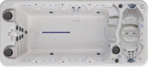 Плавательный СПА бассейн Vita Spa xStream DUO 503x230x138 см чаша Silver Marble, обшивка Mahogany
