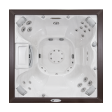 СПА бассейн Sundance Spas Select серия Constance, 224смх224смх91см цвет чаши платина, цвет корпуса махагон
