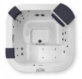 СПА бассейн Jacuzzi Italian Design Delfi Pro 190x190x80 см чаша White обшивка Graphite (с теплообменником)
