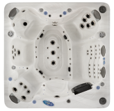 СПА бассейн Vita Spa Rendevouz 234x234x96 см чаша Silver Marble, обшивка Mahogany