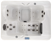СПА бассейн Vita Spa Trio 211x168x77 см чаша Gypsum/Cameo, обшивка Teak