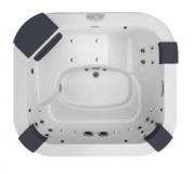 СПА бассейн Jacuzzi Italian Design Delos Pro 215x190x80 см чаша Cobalt обшивка Тик (с теплообменником)