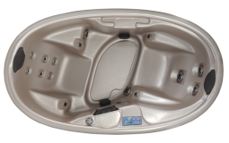Мини СПА бассейн Vita Spa Duet 216x125x73 см чаша Desert, обшивка Mahogany